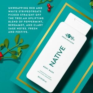 Native Fresh Mistletoe 18 oz body wash NEW